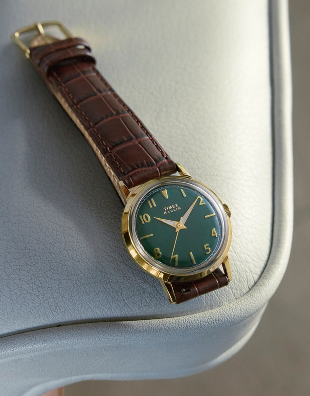 TIMEX - Marlin® Quartz 34mm Leather Strap Watch
