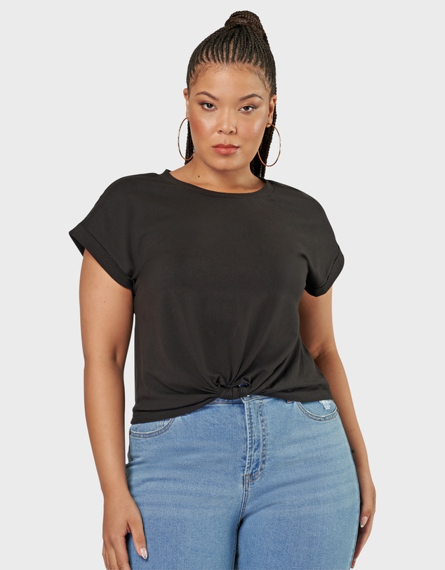 Sunday In The City - Fearless Crop Twist Tee