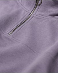 Seasalt - Seasalt Cornwall Purple Navigation Jersey Quarter Zip Sweatshirt