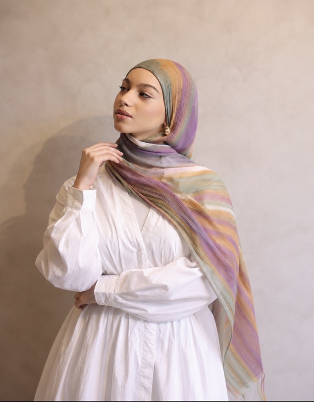 Mod Squad - Printed Rayon Hijab - Twilight
