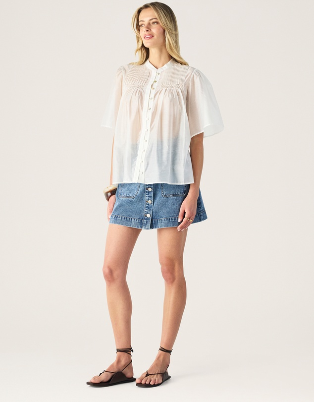 MOS The Label - Romy Short Sleeve Blouse