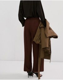 M.N.G - High-Waisted Lyocell Trousers