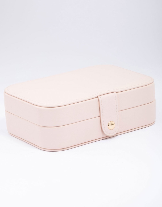 Lovisa - Blush Faux Leather Rectangular Jewellery Box