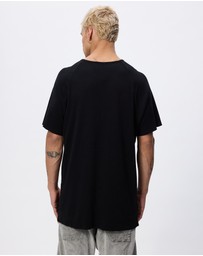 Surrounded By Ghosts - The Creedite Cotton Rib Raglan T-Shirt