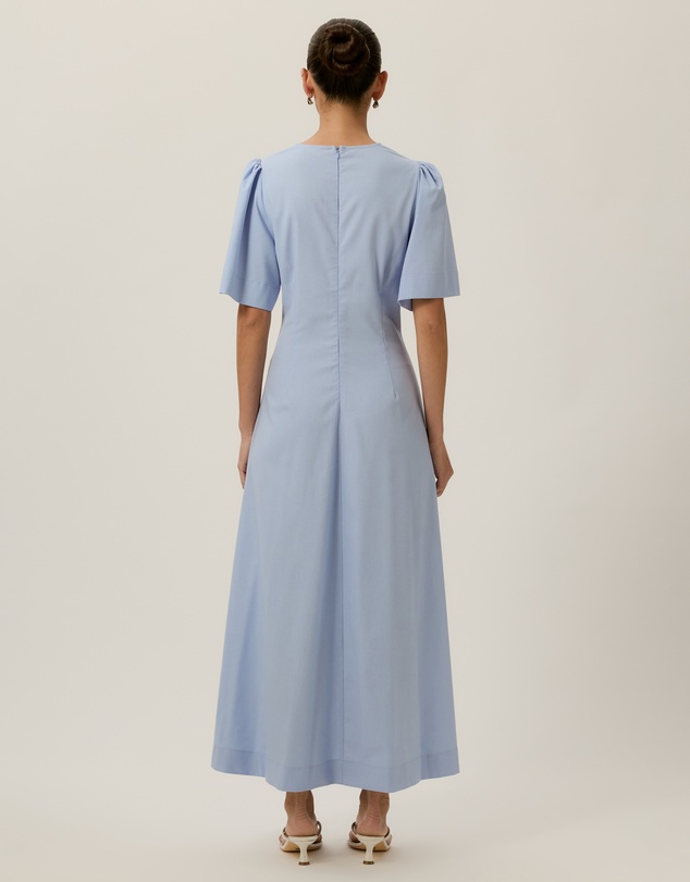 Tussah - Zoe Pintuck Detail Flutter Sleeve Midi Dress