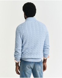 Gant - Cotton Cable Half-Zip Knit
