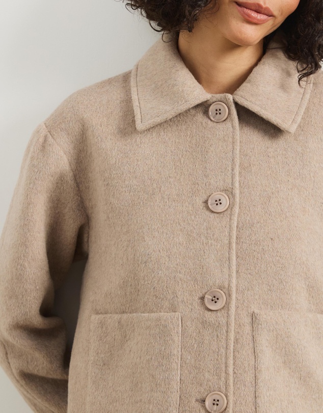 Atmos&Here - Joy Wool Blend Cropped Jacket