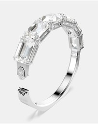 Swarovski - Millenia Bangle, Octagon Cut, White, Rhodium-Plated