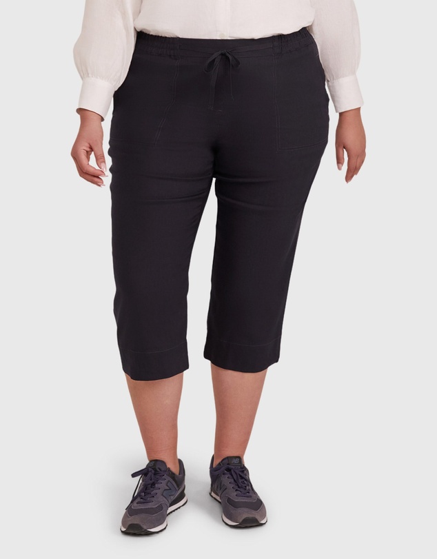 Sportscraft - Rosa Crop Linen Pant