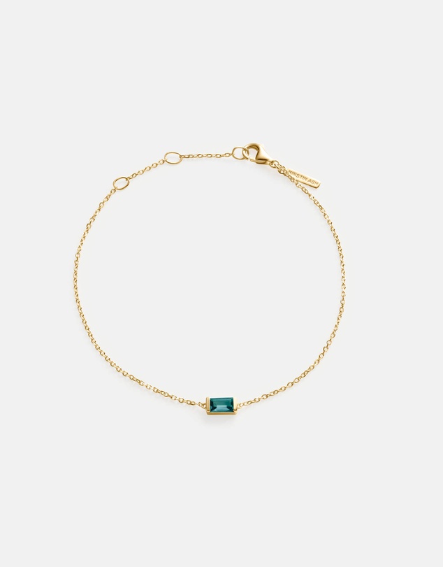 Kirstin Ash - Baguette Birthstone Bracelet September London Blue Topaz