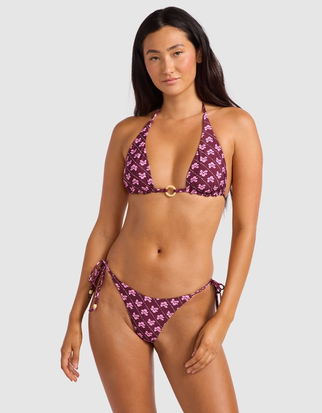 Seafolly - Batik Bloom Longline Slide Triangle Bikini Top
