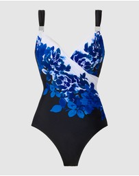 Miraclesuit Swimwear  - Ombra Fiore Siren Underwired Crossover Shaping Swimsuit