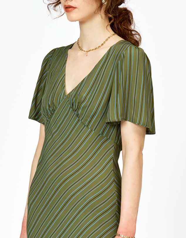bul - Joey Dress Olive Stripe