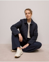 Trenery - Quilted Shell Jacket in Night Sky
