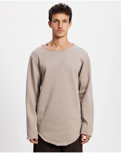 Surrounded By Ghosts - The Vishnevite Raw Neck Fleece Sweatshirt