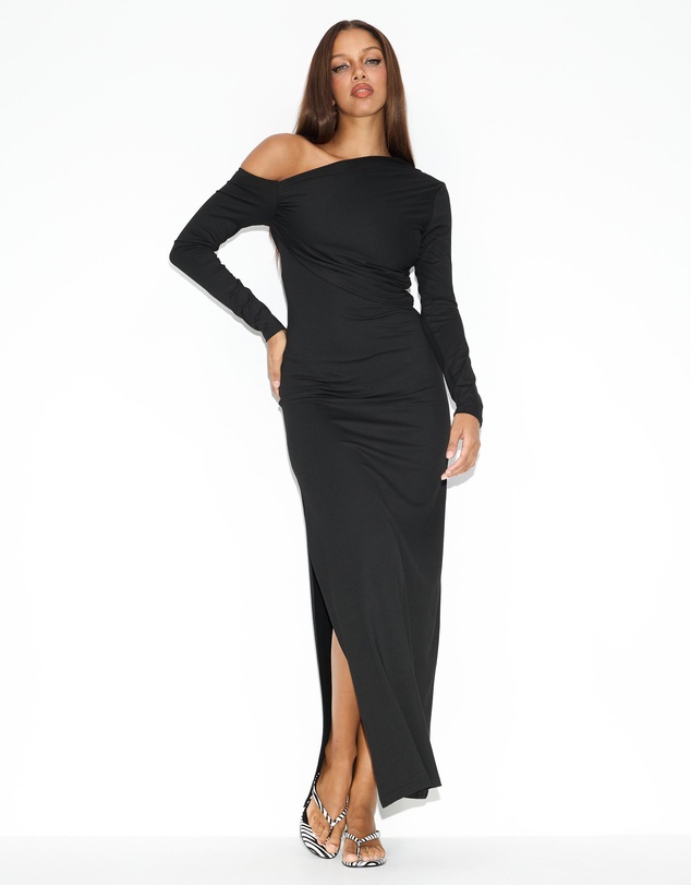 Dazie - Katia Asymmetric Jersey Dress