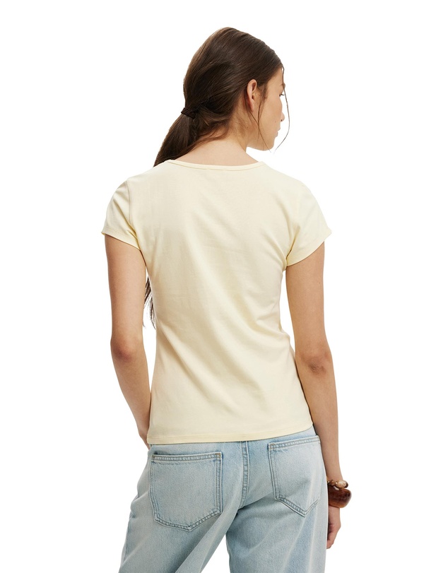 Cotton On - Longline Crew Short Sleeve Tee