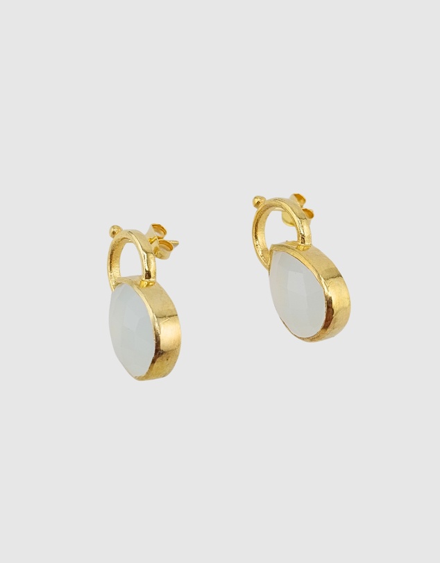 Izoa - Halo Drop Earrings