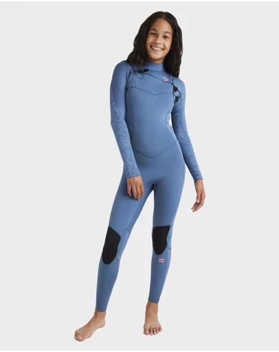 Billabong - Girls 8 to 14 3/2mm Synergy Natural Chest Zip Wetsuit