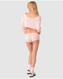 EDIKTED - Staycation Cropped Knit Top