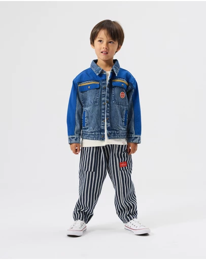 Goldie + Ace - Colour Block Vintage Denim Jacket - Babies-Kids