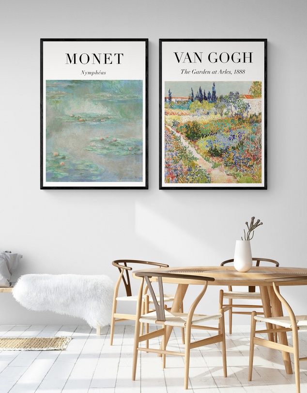 Inka Arthouse - Monet x Van Gogh Set of 2 Art Prints