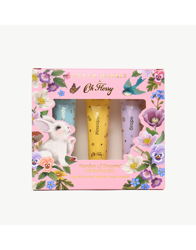 Oh Flossy - X Fleur Harris Garden of Dreams Collection Natural Lip Gloss Set