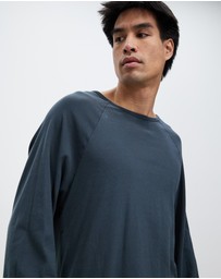 Surrounded By Ghosts - The Anatase Rib Knit Raglan Long Sleeve T-Shirt