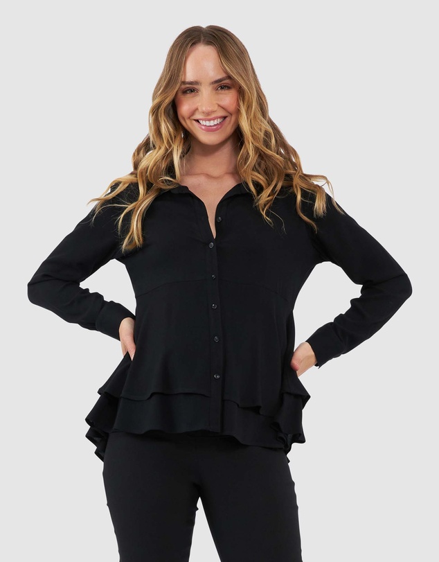 Ripe Maternity - Evelyn Peplum Shirt