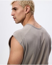 Surrounded By Ghosts - The Graftonite Asymmetrical Cotton Tail Muscle T-Shirt