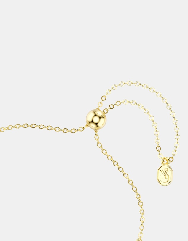 Swarovski - Imber Bracelet, Round Cut, Blue, 18K Gold Finish