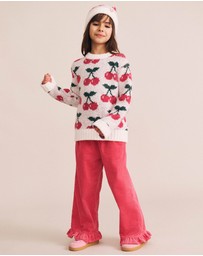 Huxbaby - Cord Frill Hem Pants - Babies-Kids