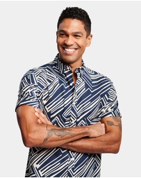 Brooksfield - Abstract Print Casual Shirt