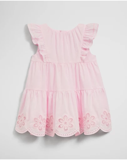 Country Road - Sleeveless Scallop Frill Dress