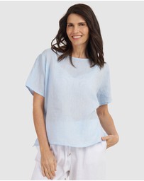 CAMIXA - Teena Linen T-shirt Top