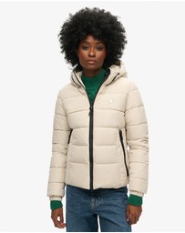 Superdry - Slim Fit Hooded Spirit Sports Puffer