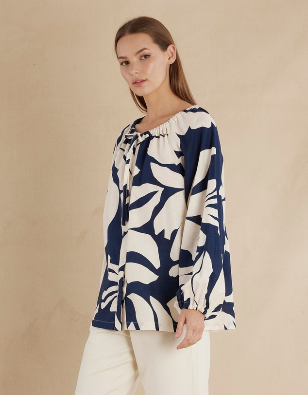 Amelius - Zaffira Linen Tunic Blouse