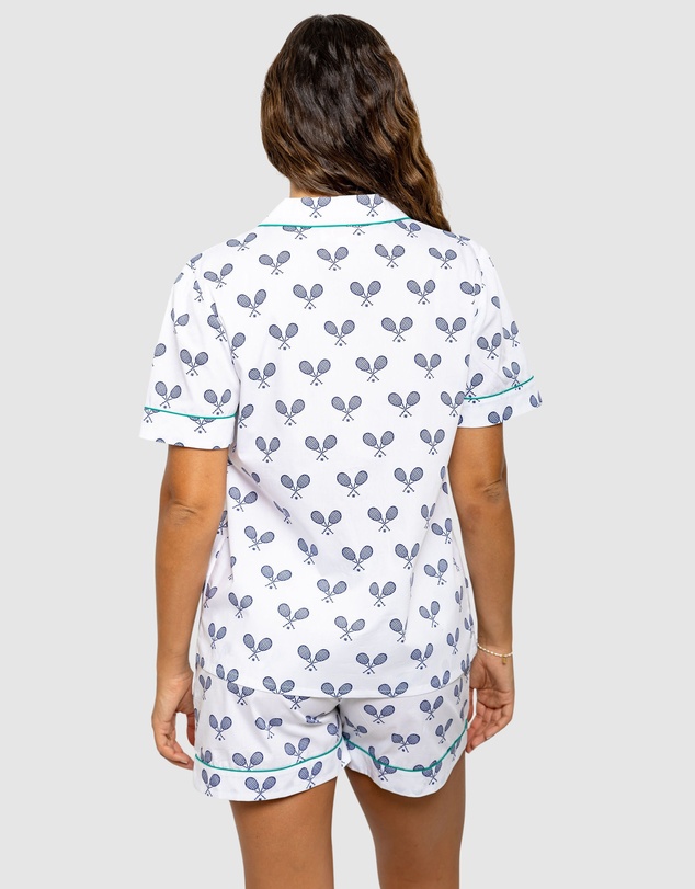 Sant And Abel - Women's Tennis Navy Short PJ Set