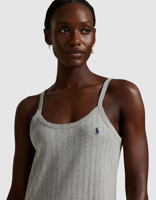 Polo Ralph Lauren - Polo Pointelle Cotton Chemise Slip Nightdress