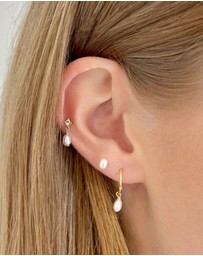 SAINT VALENTINE - Mini Pearl Studs - Silver