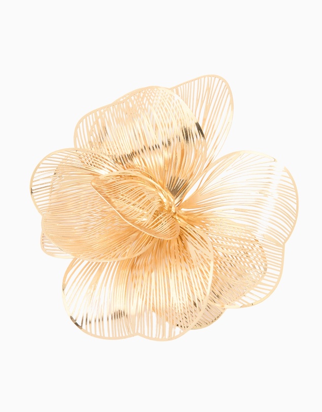Lovisa - Gold Plated Laser Cut Full Flower Earrings