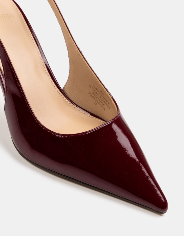 Wittner - Leia Crinkle Patent Leather Slingbacks