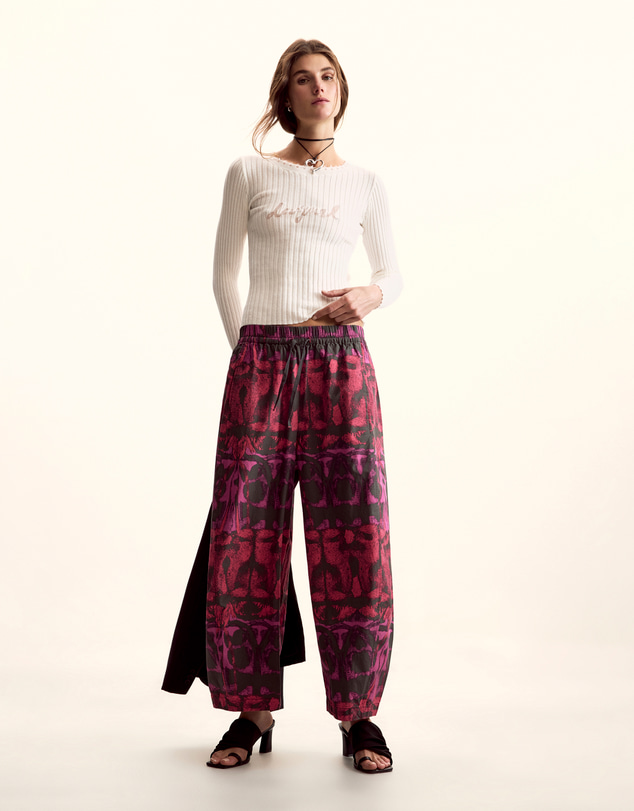 Desigual - Wide trousers designed by Mr. Christian Lacroix