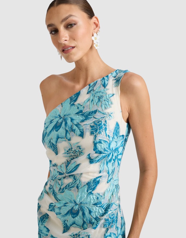 Romance by Honey and Beau - Seanna One Shoulder Midi Dress