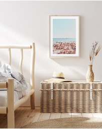 Olive et Oriel - Seaside Antibes Art Print