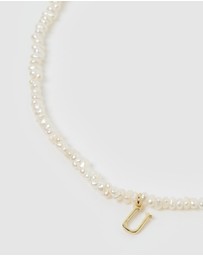 Miz Casa and Co - Pearl Letter U Necklace