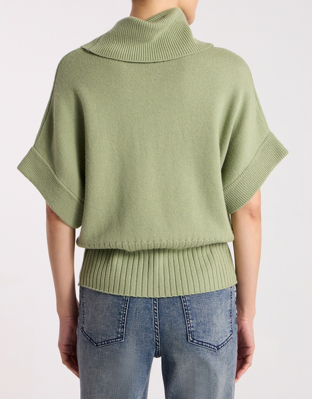 David Lawrence - Roll Neck Gilet Top