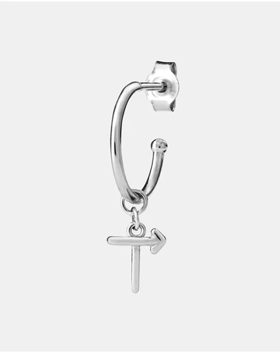 Karen Walker - T Initial Love Letter Hoop