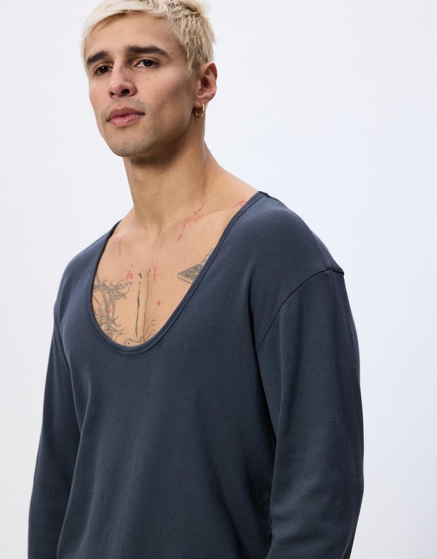 Surrounded By Ghosts - The Aradite Slim Rib Knit Long Sleeve T-Shirt