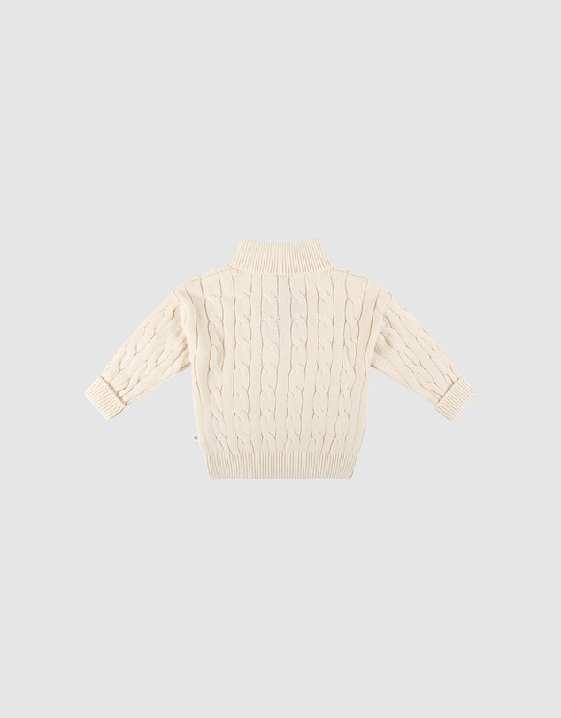 Kynd Baby - Knit Rib Jumper in Ivory